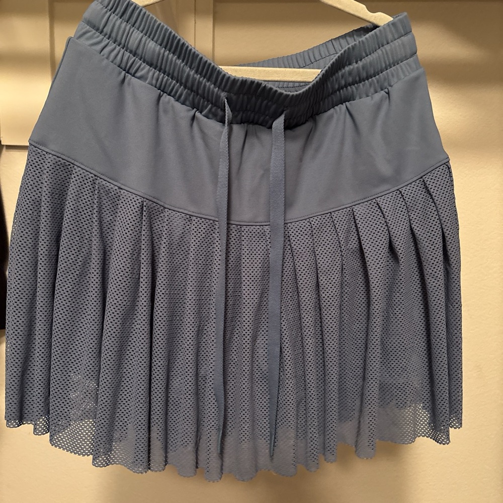 JoyLab blue Mini Skater Skirt with pleats